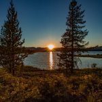 Sunset Madision Arm Hebgen Lake
