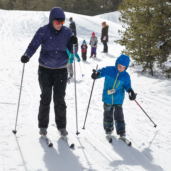 Skiing with Child